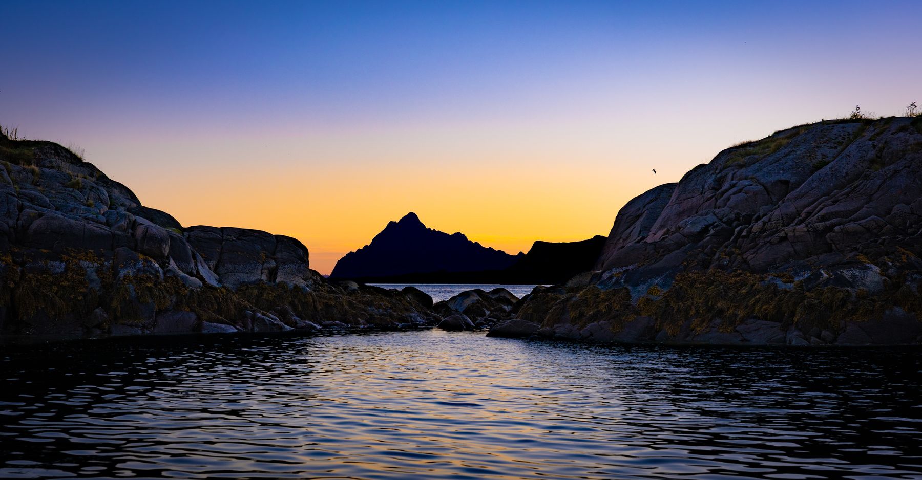 RIB Boat POV Cruising at Sunset in the Lofoten Islands 4